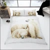 Polar bear 3D printed bedding set 100% cotton polyester comforter set