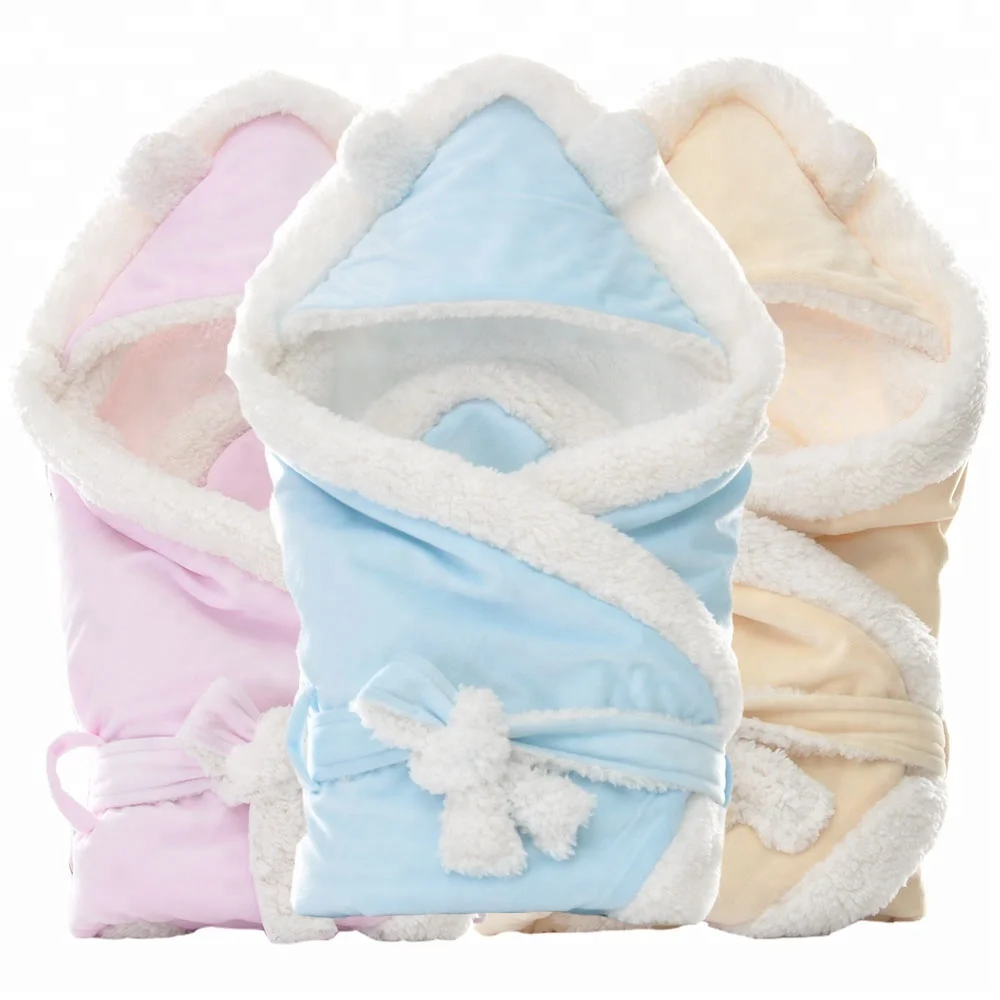 
Animal Design 2 Ply Fleece Newborn Baby Hooded Blanket 