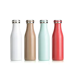Zogift New Double wall Vacuum insulated stainless steel milk bottle 350/500ml kids water bottle baby sport milk bottle