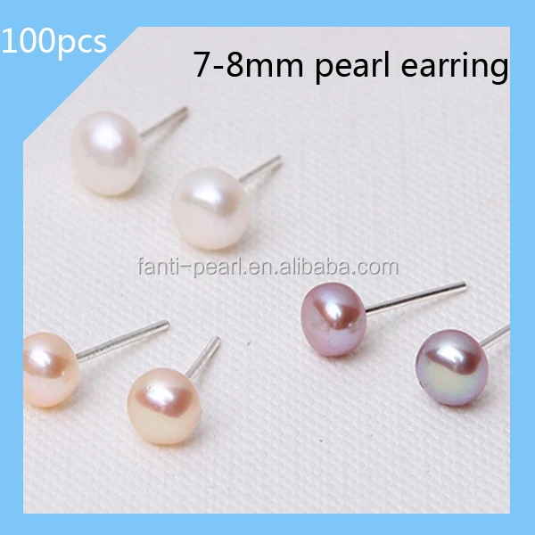 

7-8mm freshwater pearl earring designs