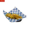 Customized Size food grade material Colorful Hamburger Sandwich bread Wrapping Waxed Paper