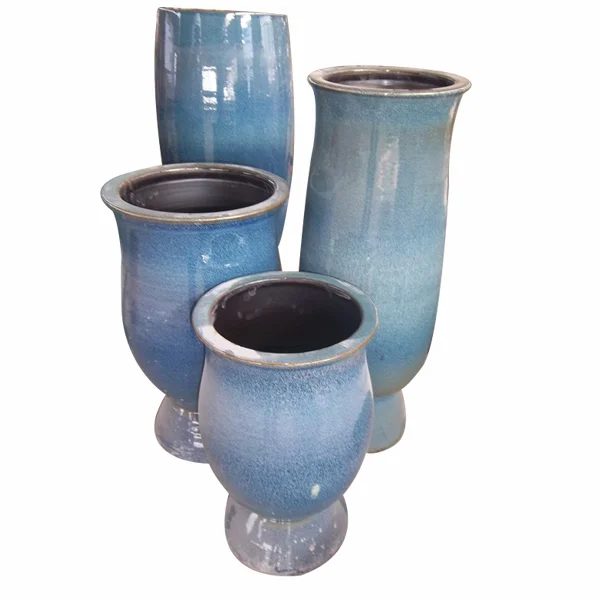 

Modern Elegant Design Blue Different Shape Porcelain Vase for Decor