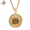 Shuanghua making custom masonic master gold pendant
