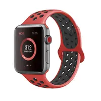 

Double Color Rubber Material Silicone Band for Apple watch sport strap Wristband for iwatch Series 4/Series 3/Series 2/Series 1