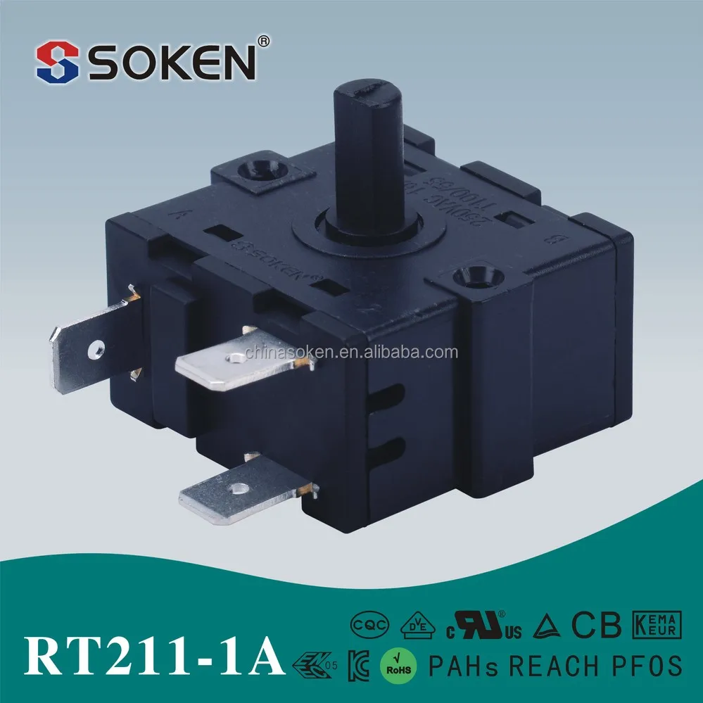 machine printing g Switch 16a Position 2 Soken Selector Rotary Bremas 26mm