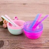 

Factory price medium mask bowl stir bar set 2-in-1 5 colors to accept color customization