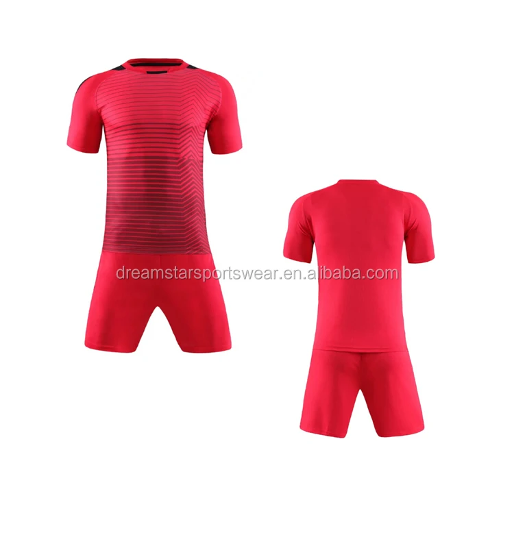

Wholesale 2019 Promotional New Design Soccer Jersey Blank Adult Football Kits, Pantone color