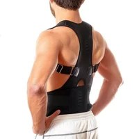 

MEN ADJUSTABLE POWER POSTURE BACK SUPPORT BRACE SHOULDER BELT CORRECTOR