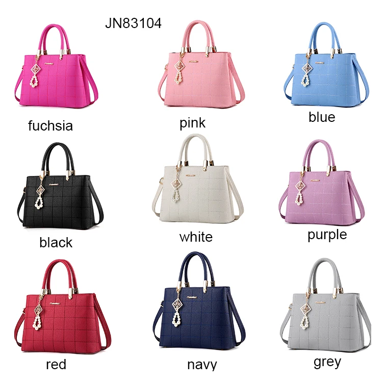 Cr Korean Designer Developed High Quality Lady Purse New Fashion Shoulder Bags Pink Color