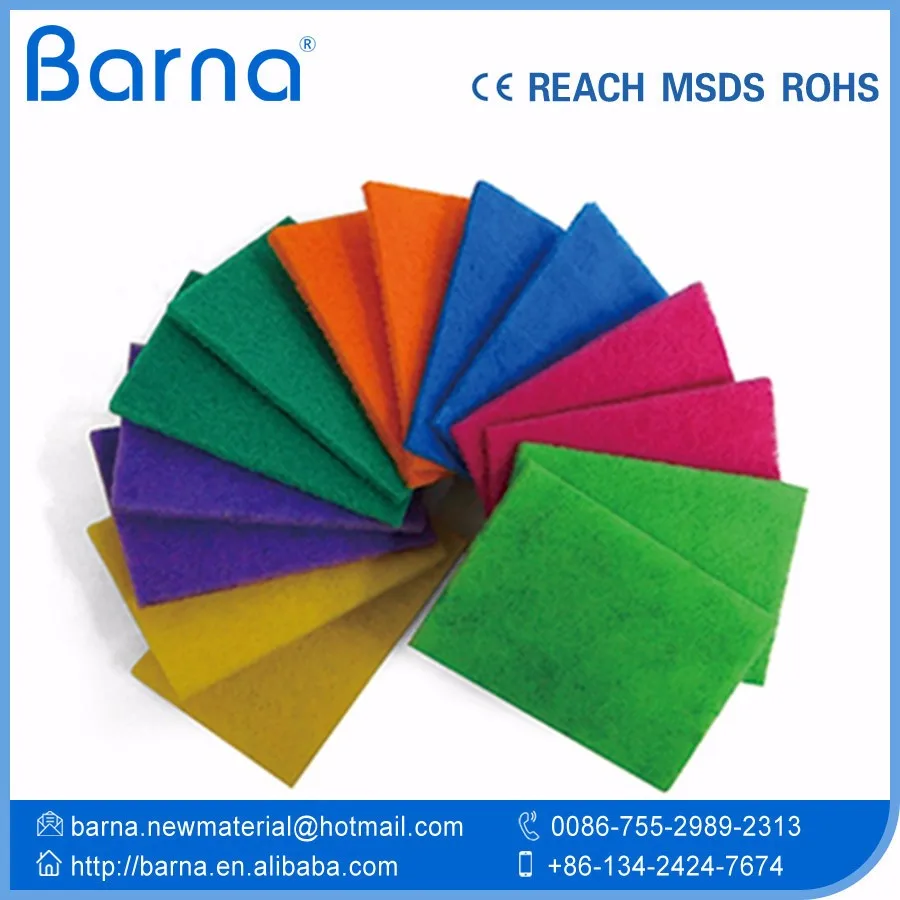 Kitchen using scouring pad/roll,nylon scouring pad material