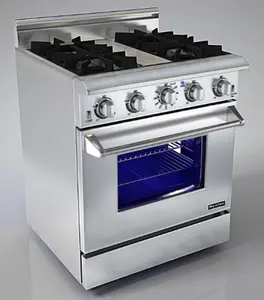 safety freestanding gas cooker with oven