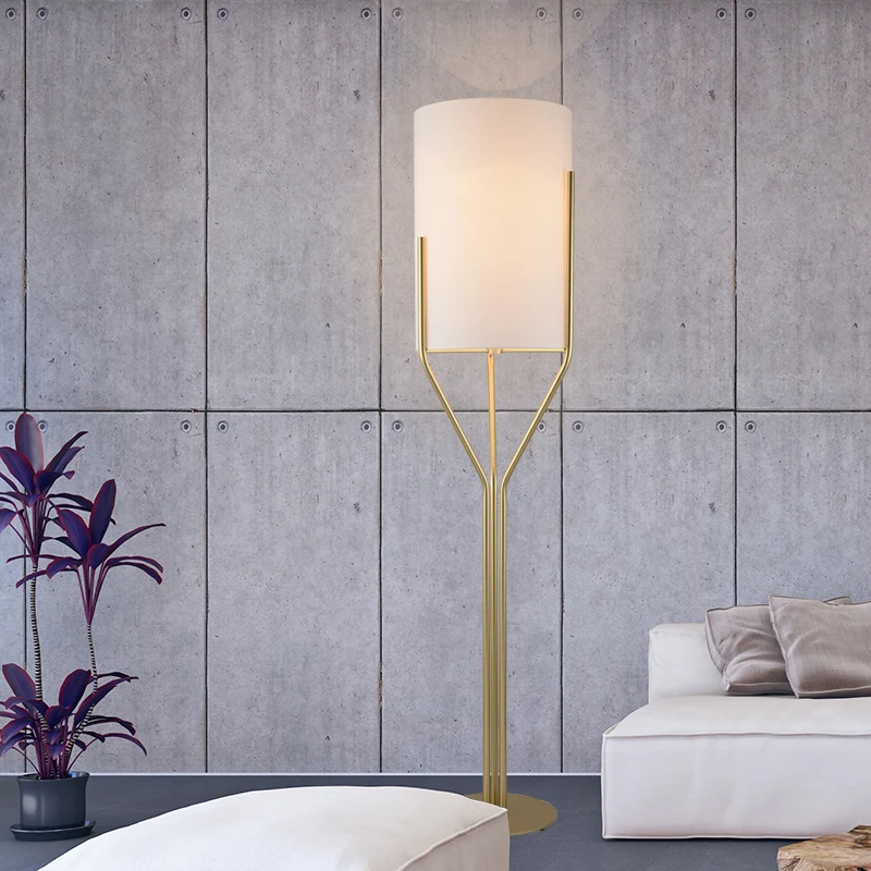Modern Fabric Gold Tree Branch Led Floor Lamp For Hotel Decoration