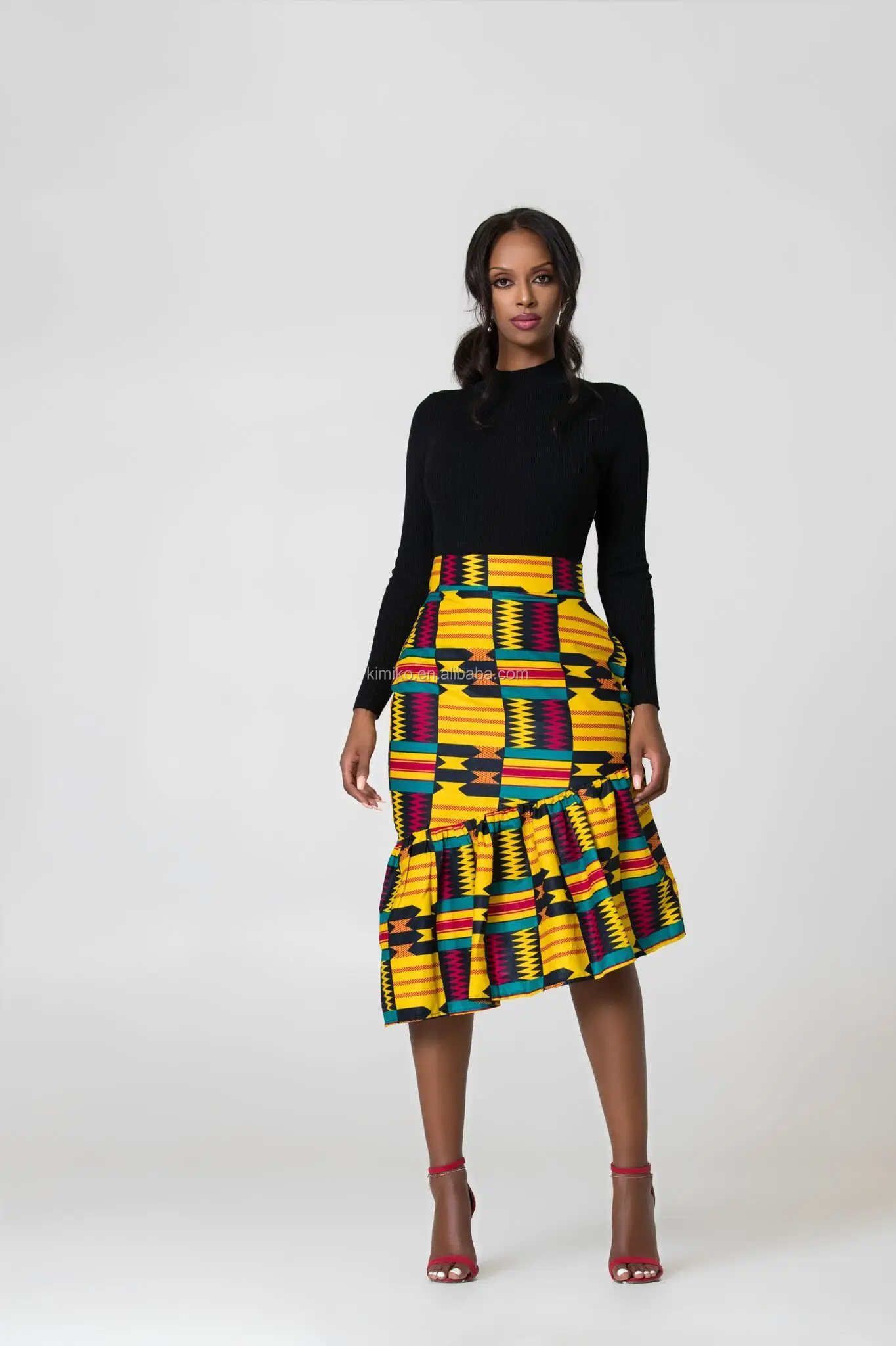 african fabric skirt