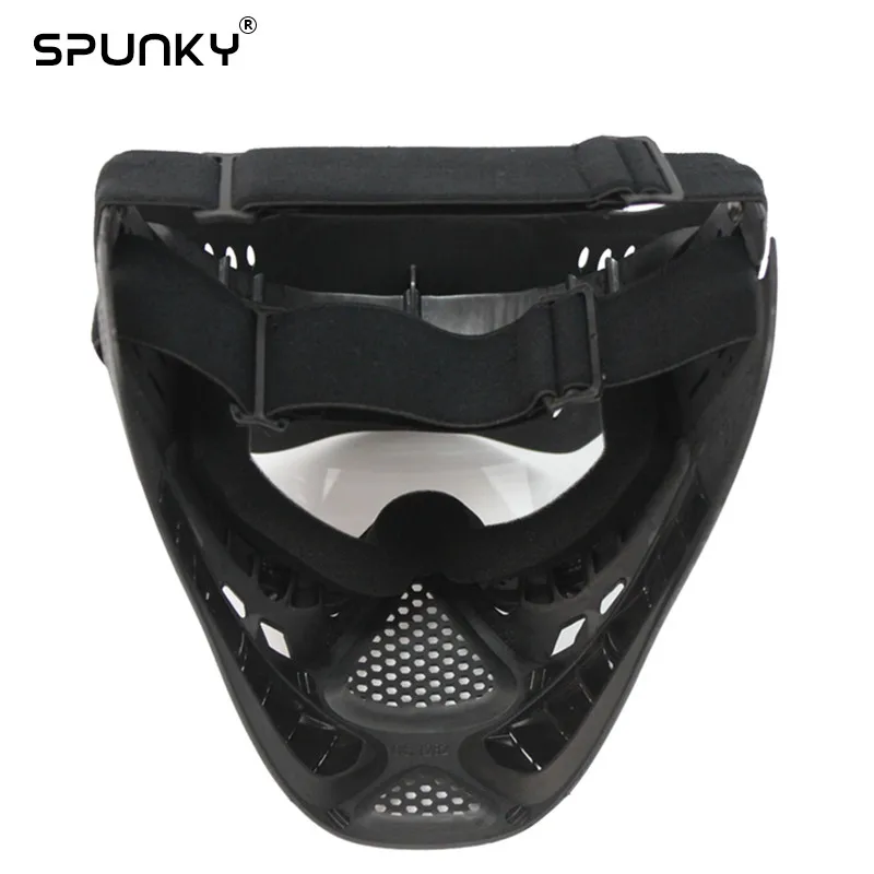 Paintball Accessories Double Elastic Paintball Military Full Face Mask With Double Anti Fog