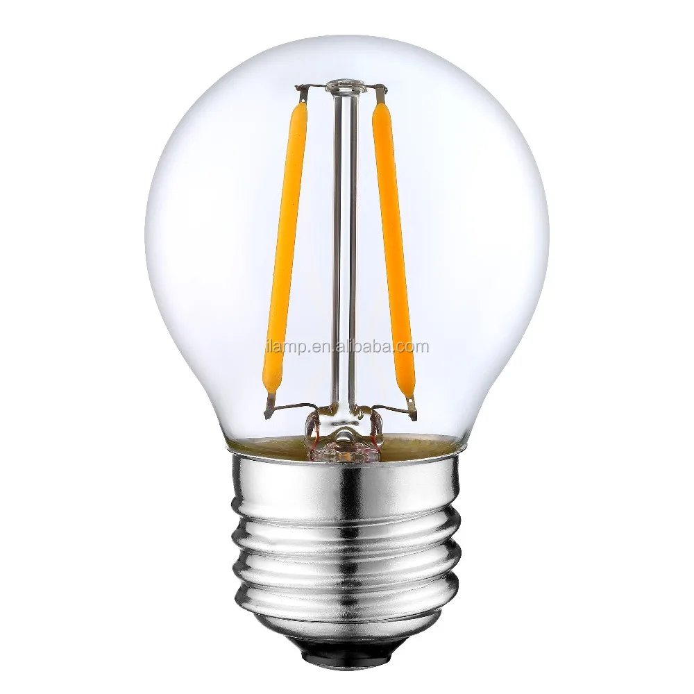 E26 E27 B22 E12 E14 Golf ball G45 LED Filament Light Lamp Bulb 120V 230V 12V 24V