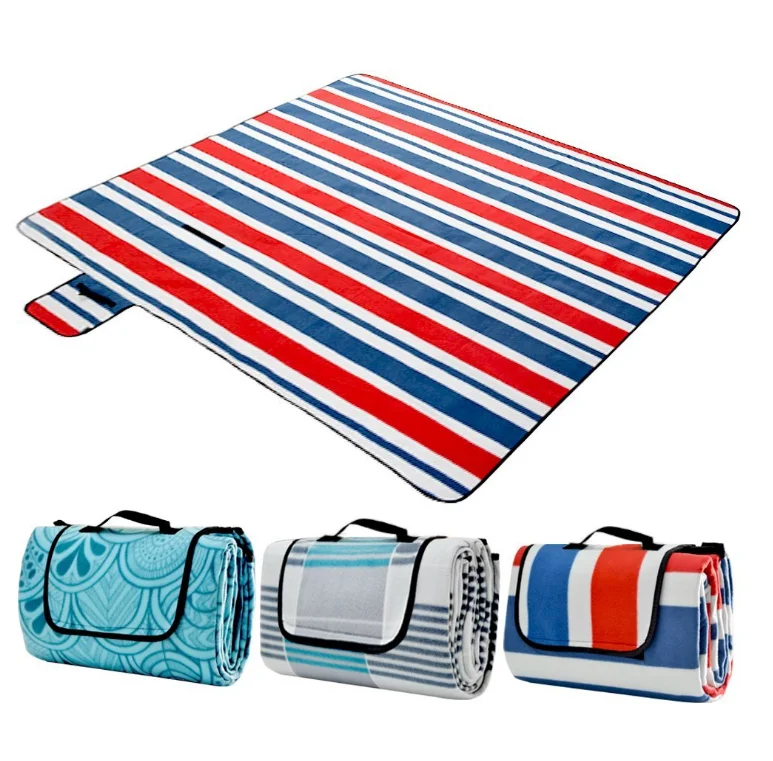 Picnic Blanket Custom Fleece Outdoor Picnic Blanket Washable Extra