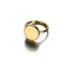 Latest gold finger led ring without stone designs for ladies
