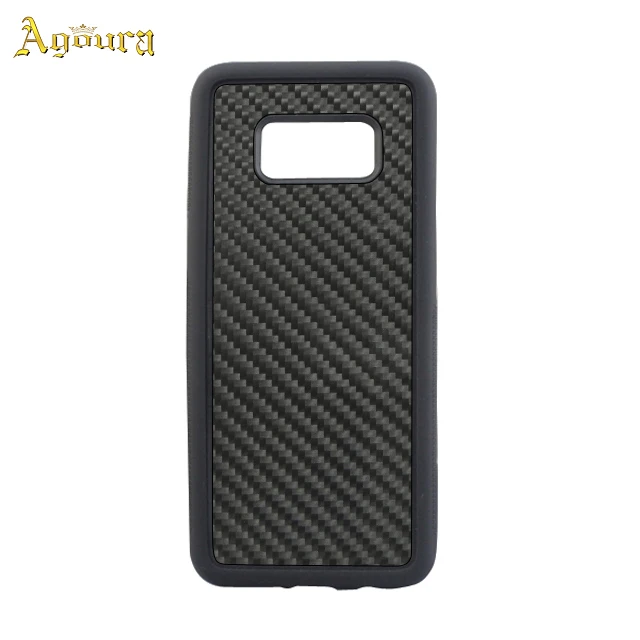 

TPU + PC 3K Shiny Carbon Fiber Phone Case For Samsung S8/plus, Black