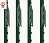 Dark green/black/red color painted T Post Wholesale with studded for fence holding