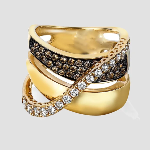 

USA hot sale fashion jewelry micro pave wide finger gold ring designs for men