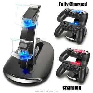 PS4 Slim Pro Dual Controller Charging Stand LED
