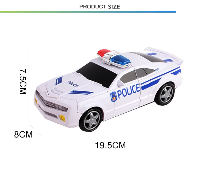 police car deformation