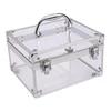 Professional made clear jewelry makeup acrylic train case for display