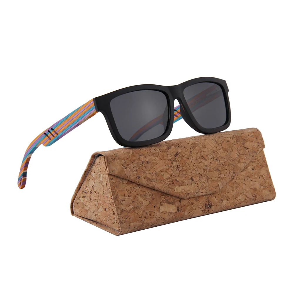

custom your own logo with cork case 2018 women fashion sunglasses, Custom colors