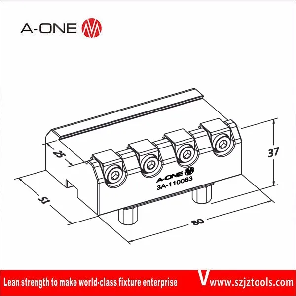 
A-one clamp fixture Dovetail collet U25 for clamping small workpiece 3A-110063 