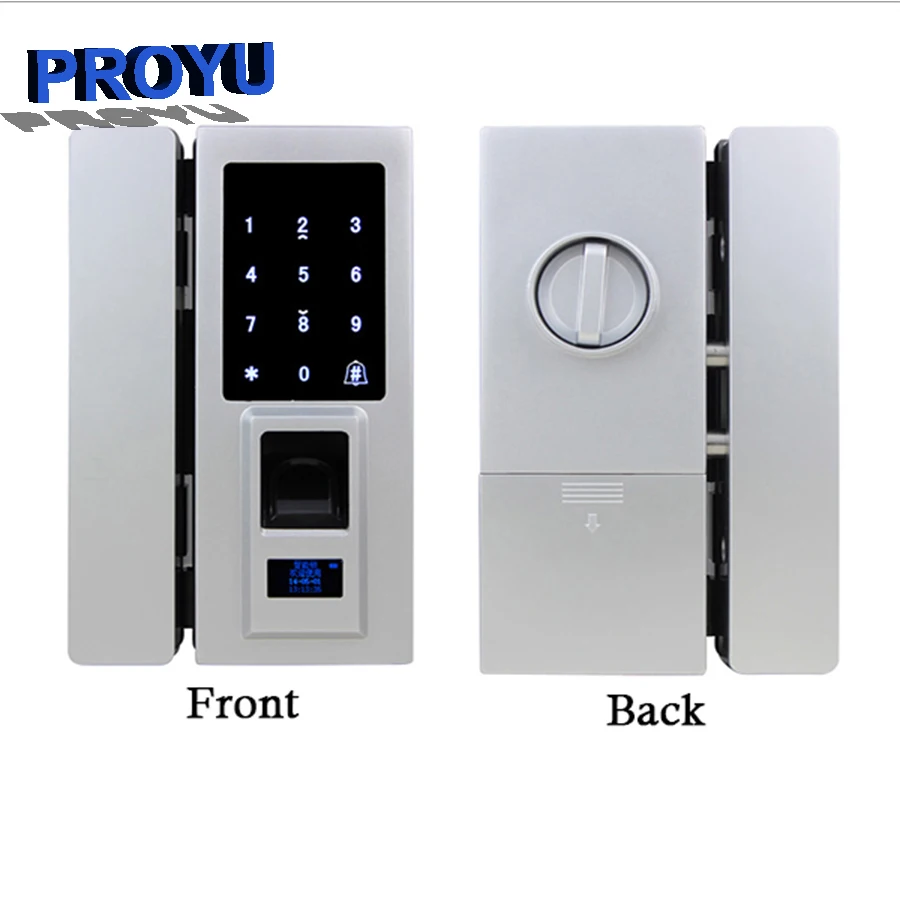 Commercial Frameless Glass Door Electric Fingerprint Door Lock Py 904t Buy Frameless Glass Door Electric Door Lock Glass Door Lock Access Control