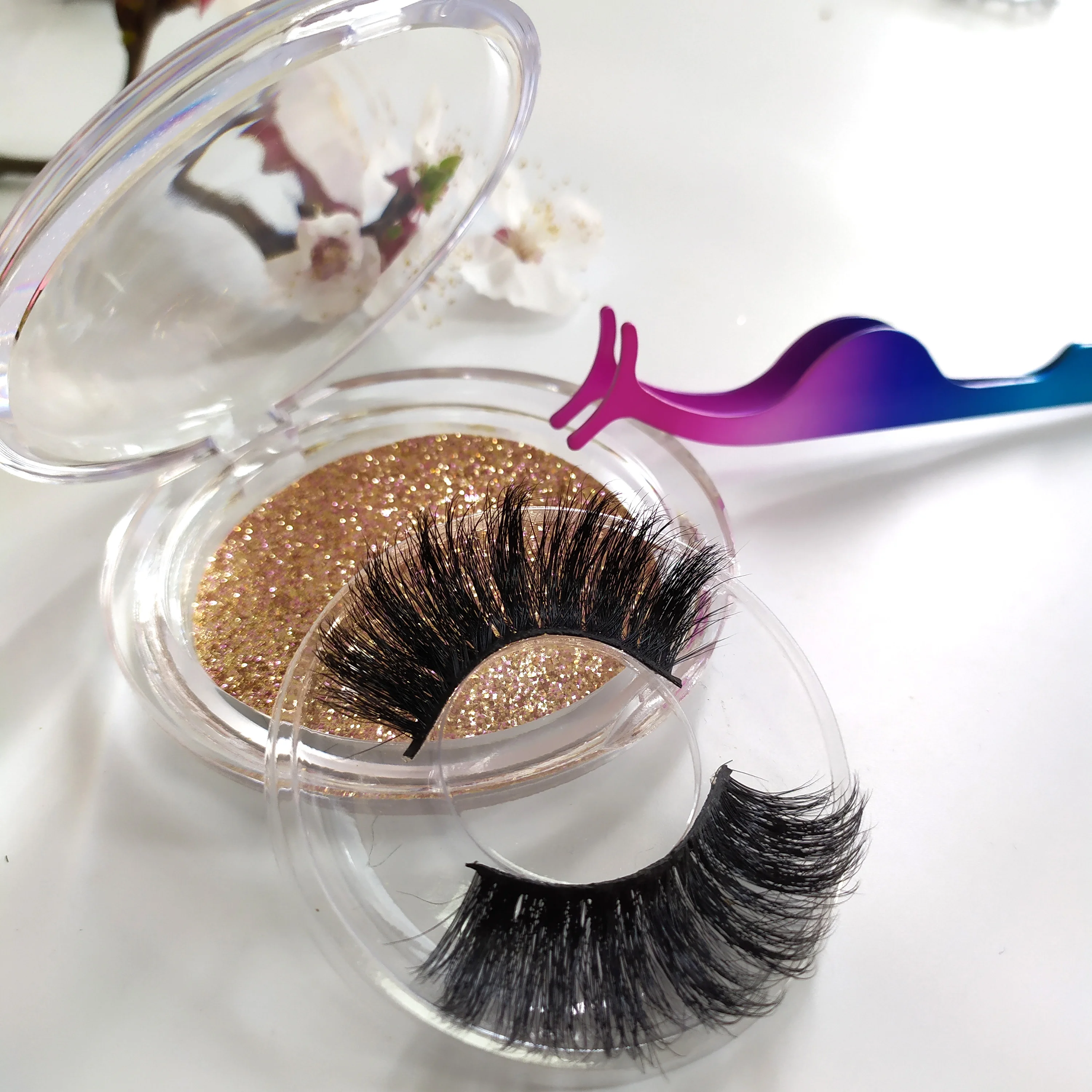 

New arrival 100% hand make false eyelash lovely 3D mink eyelashes, Nature color black