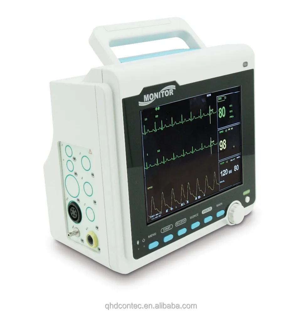 
Contec CMS6000 multi parameter patient monitor ecg temperature spo2 and bp patient monitor  (60585772779)