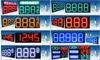gas sign countdown/countup timer digital clock multi color led moving display and effects background play video with gray level