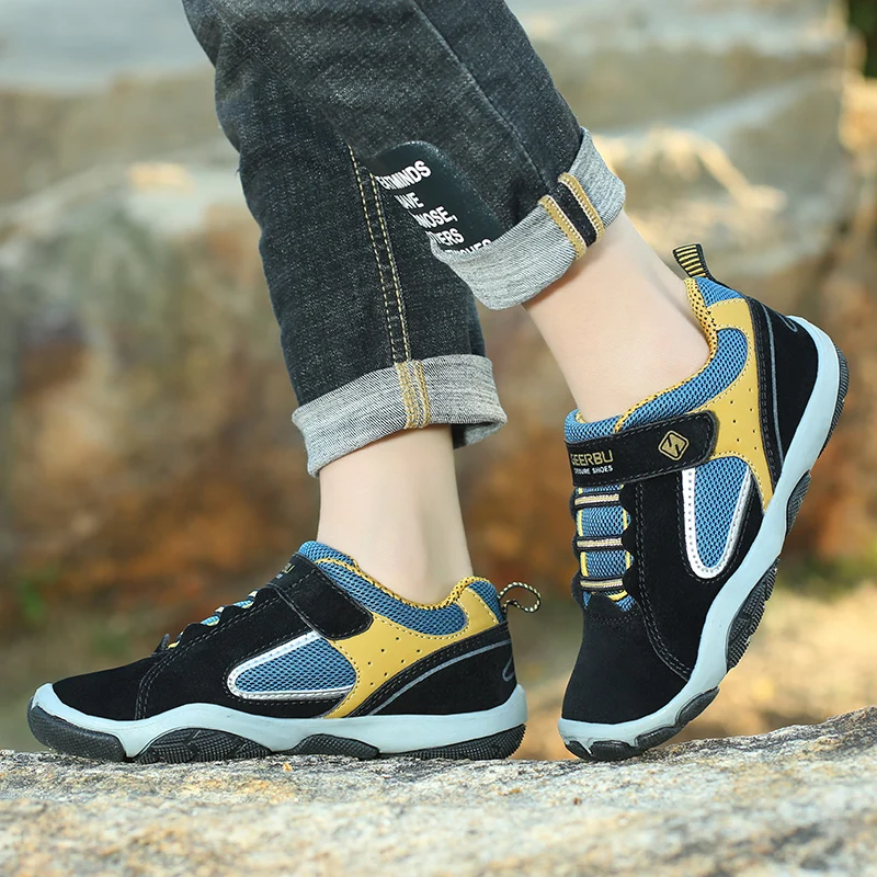 

New Design High Quality Soft Flat Kids Boys Gym Black School Shoes
