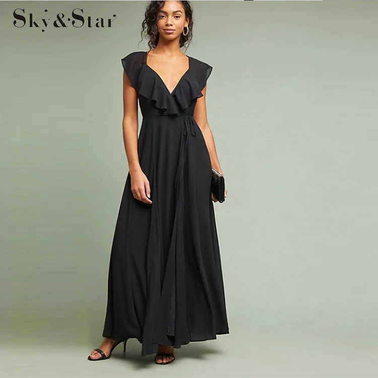 

New Fashion Women Sexy Backless Summer evening Maxi Dress Party, Black or customized