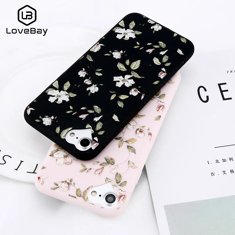 

Fashion Beautiful Flower Soft TPU Mobile Phone Case For iPhone X XR XS Max 7 8 6 6s Plus Phone Case Cover