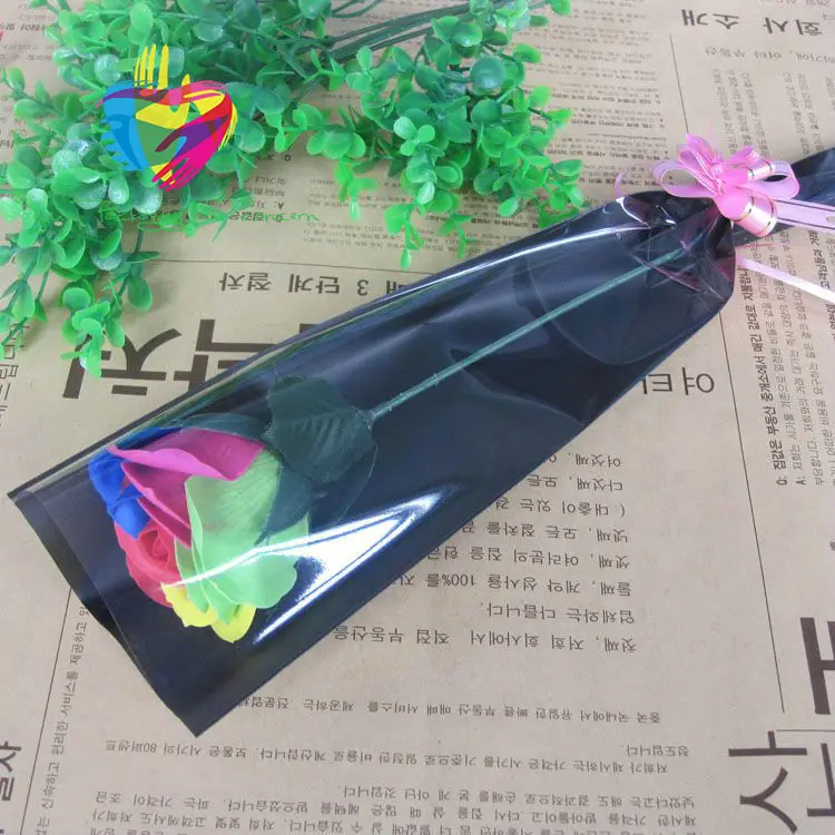 
Yiwu color imprineted color high transparence flower sleeves 