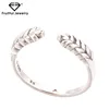Sterling 925 silver ring sunshine rice ear autumn new female models silver ring temperament simple pastoral wind live mouth ring