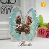 Custom wholesale bow sequin butterfly applique for garment