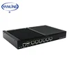 19" 1U Rackmount Intel 1037U Dual Core mini server 6 Intel Lan Linux pfsence desktop fanless server