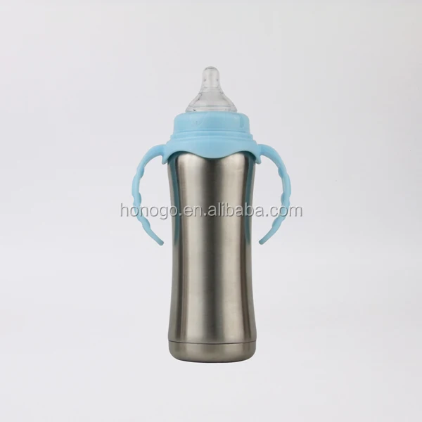 Stainless Steel Baby Milk Bottle, Vacuum-insulated Flask With