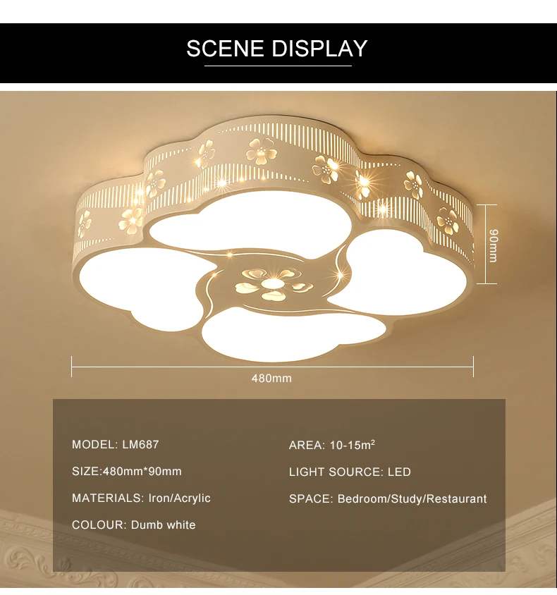 Wholesale Vintage Ceiling Light Surface Mounted Led Ceiling Lamps Warm White Energy Saving Cold White Changeable Metal