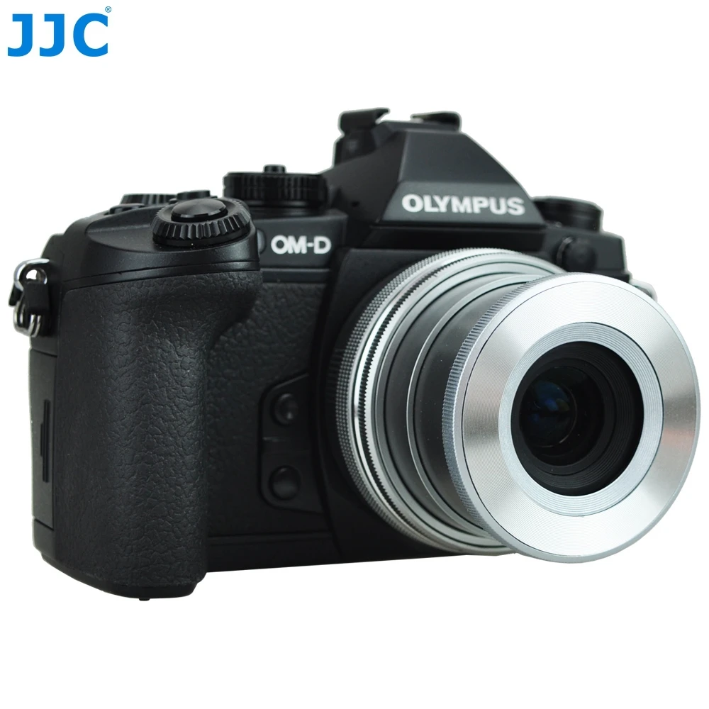 JJC camera self-retaining auto lens cap for Olympus LC-37C