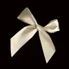 Custom gold color Satin Award Ribbon Bow For Celebration and Packing
