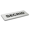 Custom metal aluminium nameplate with filling color