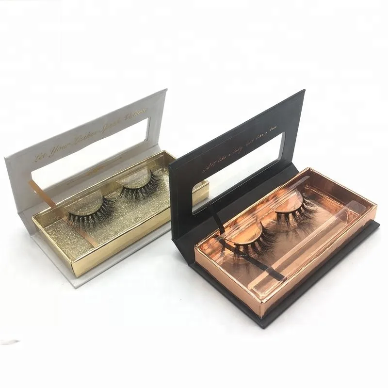 

lashes mink eyelash box own brand makeup wholesale alibaba false eyelash, Black