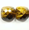 AAA Tiger eye cushion checker broad 4x4 mm to 25x25 mm Loose Gemstones Natural Semi precious Gemstones flat back calibrated