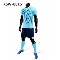

New design sublimation printed adult kids football shirt maker soccer kit uniforms jersey set with custom logo