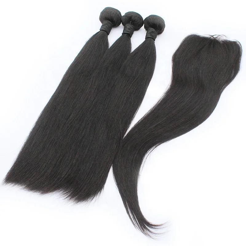 

Raw Virgin Vietnam Hair Extension Super Double Drawn Bone Straight Hair Bundles, Natural