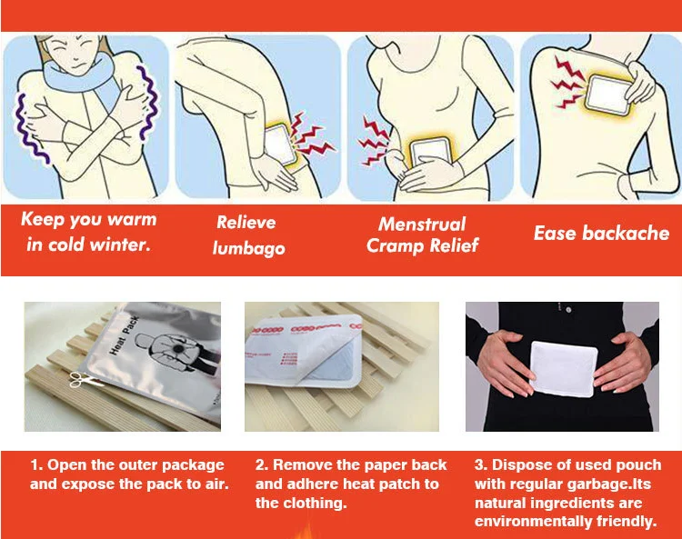 Highquality Disposable Instant Magic Medical Menstrual Full Body Warmer Heat Patch/heating Warm